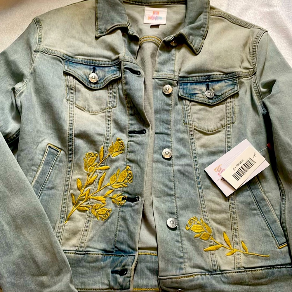Lularoe Harvey Jean jacket size small
